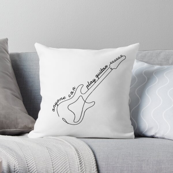 Radiohead Anyone Can Play Guitar Throw Pillow RB2006 product Offical radiohead Merch